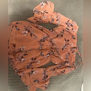 Rue 21 small romper-pink floral